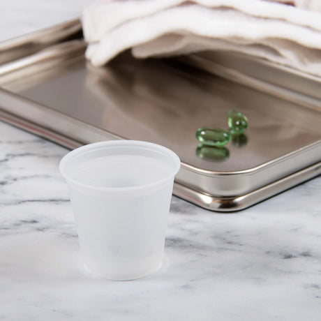 Dart 3.5 oz. Translucent HIPS Plastic Cold Cup - Case of 2500 - #Y35