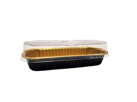 Lata de postre rectangular de colores con tapa apilable - Caja de 1000 - #A43P