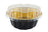 8 oz. Round Colored Disposable Foil Pan with Snap-on Plastic Lid - Case of 1000 - #A8P KitchenDance