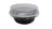 8 oz. Round Colored Disposable Foil Pan with Snap-on Plastic Lid - Case of 1000 - #A8P KitchenDance