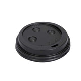 Tapa negra de Prime Source para tazas de café de 10, 12, 16, 20 y 24 onzas (caja de 1000) 