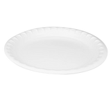 10.25" Placesetter Deluxe Laminated White PS Foam Plate - Case of 540