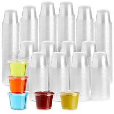 Vaso de porción transparente de 1 oz de Prime Source - Caja de 2500