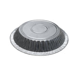 KitchenDance 8" Heavyweight Disposable Aluminum Pie Pan - Case of 200 - #-841