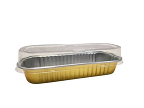 Rectangular Colored Dessert Tin with Stackable Lid - Case of 1000 - #A43P KitchenDance