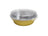 8 oz. Smoothwall Colored Disposable Foil Pan with Snap-on Plastic Lid - Case of 1000 - #A42P KitchenDance