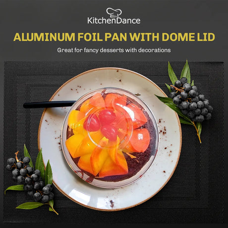 4 oz. Disposable Colored Aluminum Ramekins with Lids Case of 2000- #A50P KitchenDance