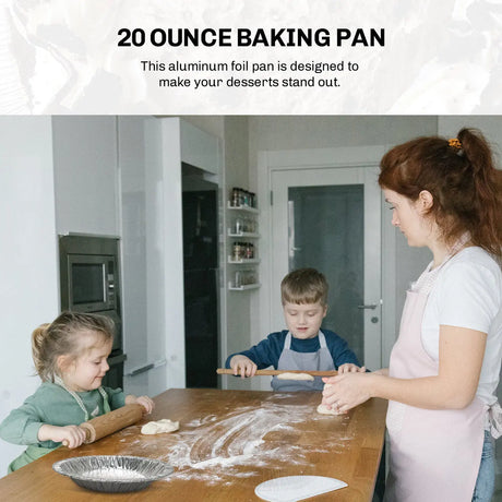 D & W Fine Pack 8" Disposable Aluminum Foil Pie Pan - Deep - Case of 1000  #816 D & W Fine pack