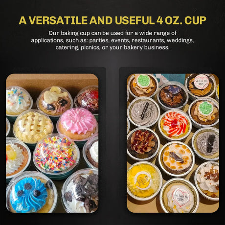 4 oz. Disposable Colored Aluminum Ramekins with Lids Case of 2000- #A50P KitchenDance