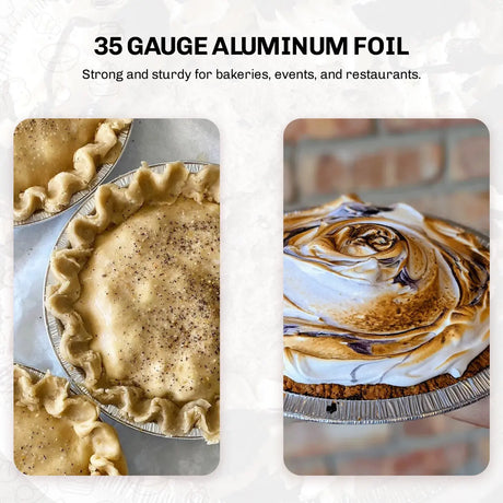 D & W Fine Pack 8" Disposable Aluminum Foil Pie Pan - Deep - Case of 1000  #816 D & W Fine pack