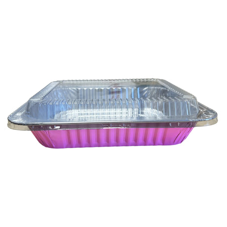 Half Size Colored Disposable Steam Table Pans with Plastic Dome Lid -  Case of 200 - #53900P KitchenDance