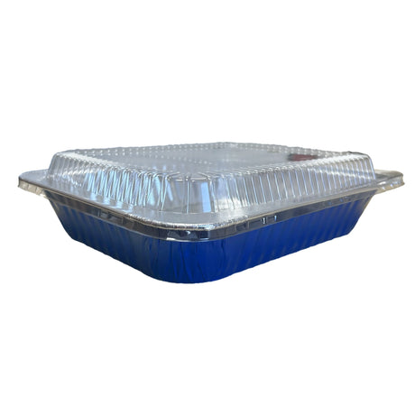 Half Size Colored Disposable Steam Table Pans with Plastic Dome Lid -  Case of 200 - #53900P KitchenDance