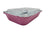 1½ lb. Shallow Oblong Foil Pan w/ Plastic Lid - Case of 1000  #6417P KitchenDance