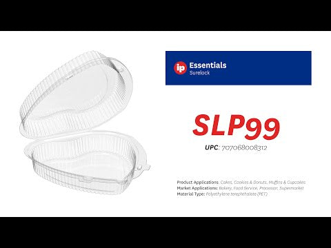 Contenedor de plástico tipo concha en forma de corazón - Caja de 150 #CPC99