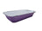 1½ lb. Shallow Colored Oblong Foil Pan with Board Lid - Case of 1000 - #6417L KitchenDance