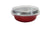 8 oz. Smoothwall Colored Disposable Foil Pan with Snap-on Plastic Lid - Case of 1000 - #A42P KitchenDance