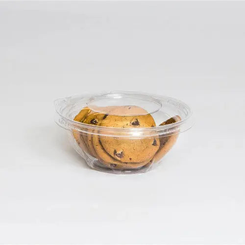 Safe-T-Fresh 24 oz. Tamper Evident & Tamper Resistant Clamshell Bowl - Case of 150 - #TS24RN Inline Plastics
