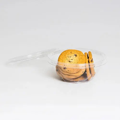 Safe-T-Fresh 24 oz. Tamper Evident & Tamper Resistant Clamshell Bowl - Case of 150 - #TS24RN Inline Plastics
