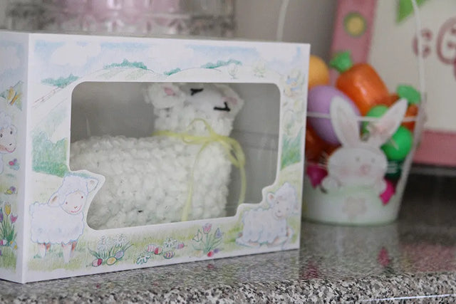 Southern Champion 8 x 12 x 5"  Semi Automatic Easter Lamb  Window Bakery Boxes - Case of 100 - #2493 Southern Champion