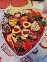 Bandeja para hornear desechable de papel de aluminio con forma de corazón - Caja de 100 - N.º 339