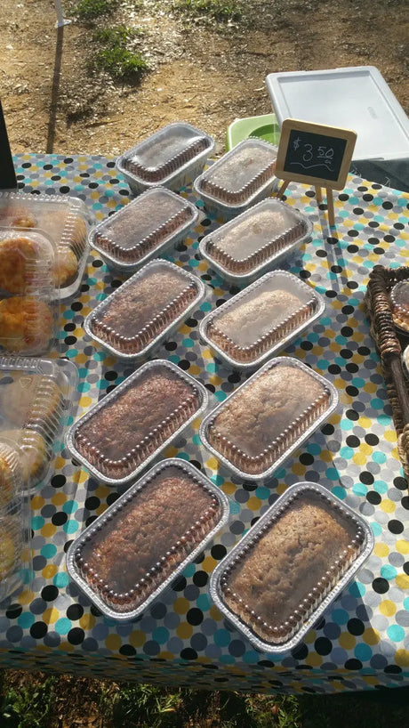 1 lb. Disposable Aluminum Mini Loaf Pan w/ Plastic Lid - Case of 200 - #5000P Handi-Foil