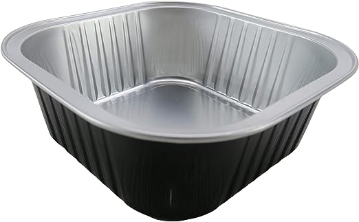 11 oz  Square Colored Aluminum Dessert Pans - Case of 1000  #A24NL