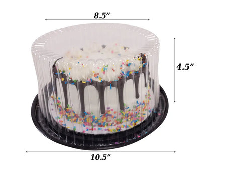 8" Cake Container for 2-3 layer cakes - Case of 160- #WG23 D & W Fine pack